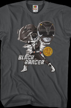 Black Ranger Mighty Morphin Power Rangers T-Shirt