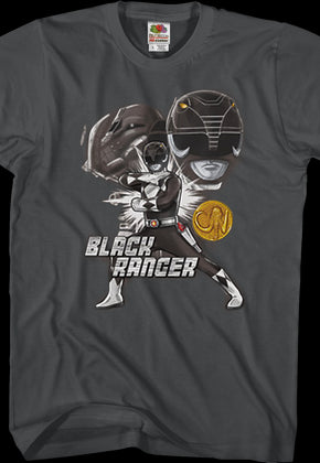 Black Ranger Mighty Morphin Power Rangers T-Shirt