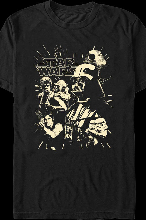Black & White Collage Star Wars T-Shirtmain product image