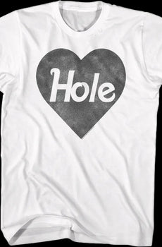 Black & White Heart Logo Hole T-Shirt