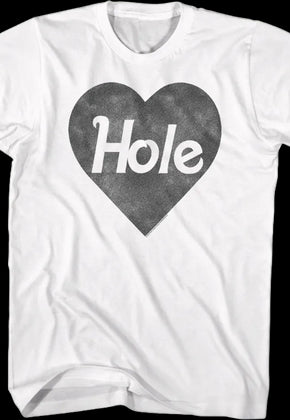 Black & White Heart Logo Hole T-Shirt