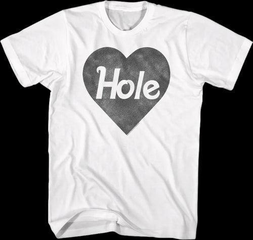Black & White Heart Logo Hole T-Shirtmain product image