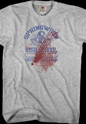 Bloody Springwood High Nightmare On Elm Street T-Shirt