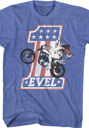 Blue #1 Evel Knievel T-Shirt