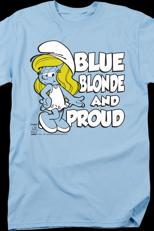 Blue Blonde And Proud Smurfs T-Shirtmain product image