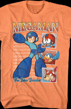 Blue Bomber Squares Mega Man T-Shirt