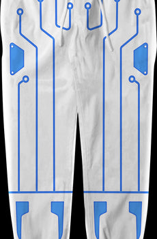 Blue Circuit Tron Costume Pants