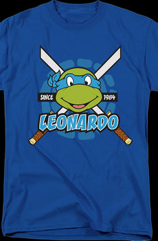 Blue Leonardo Since 1984 Teenage Mutant Ninja Turtles T-Shirt