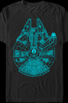 Blue Millennium Falcon Shirt