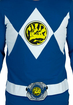 Blue Ranger Long Sleeve Costume Shirt