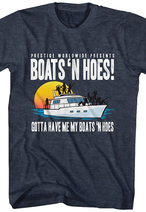 Blue Boats 'N Hoes Step Brothers T-Shirt
