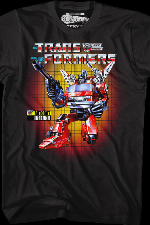 Box Art Inferno Transformers T-Shirtmain product image