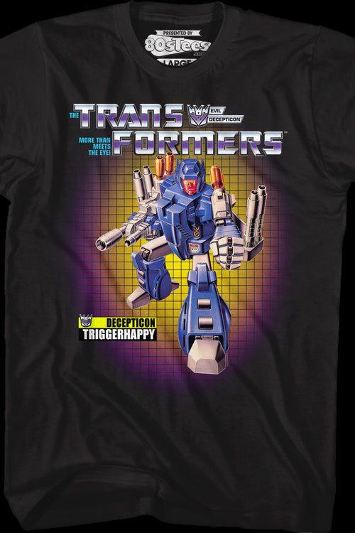 Box Art Triggerhappy Transformers T-Shirtmain product image
