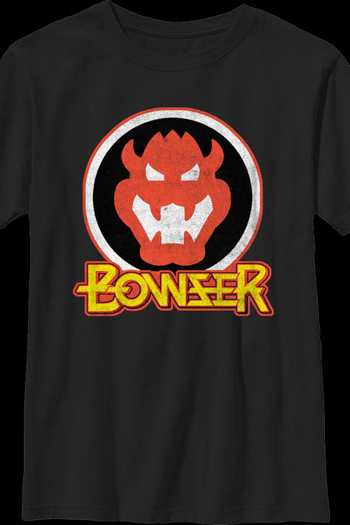 Boys Youth Bowser Logo Super Mario Bros. Nintendo Shirtmain product image