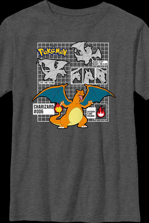 Boys Youth Charizard Pokemon Shirtmain product image