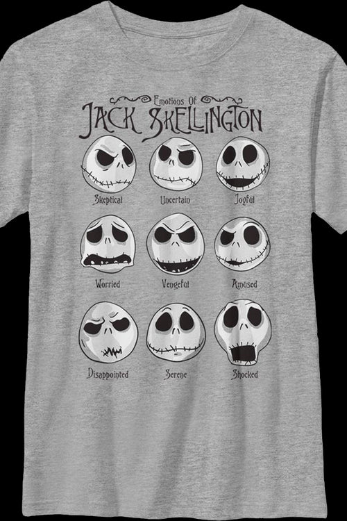 Boys Youth Emotions Nightmare Before Christmas Shirtmain product image