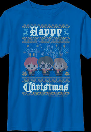 Boys Youth Happy Christmas Harry Potter Shirt
