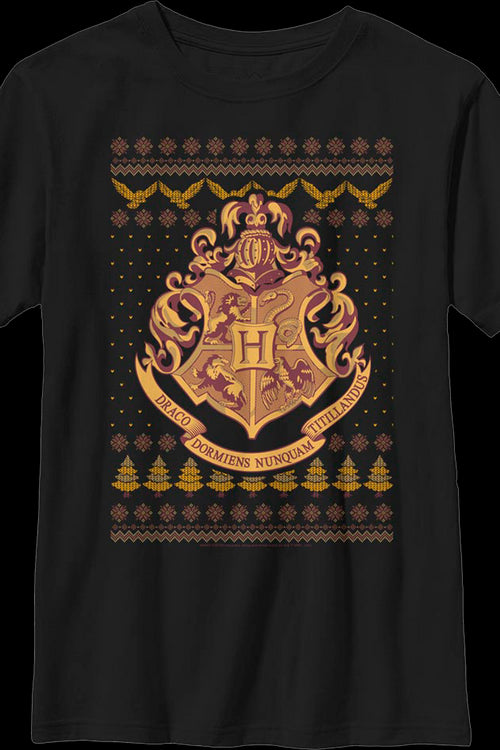 Boys Youth Hogwarts Faux Ugly Christmas Sweater Harry Potter Shirtmain product image