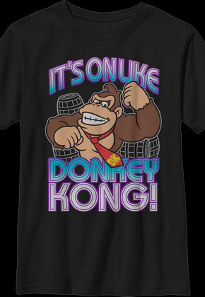 Boys Youth It's On Like Donkey Kong Shirt