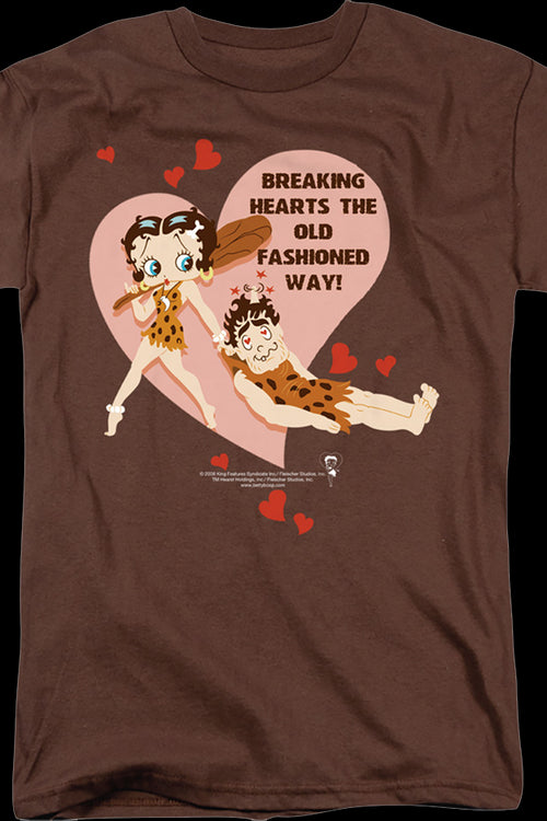 Breaking Hearts The Old Fashioned Way Betty Boop T-Shirtmain product image