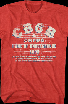 Brick Wall CBGB T-Shirt