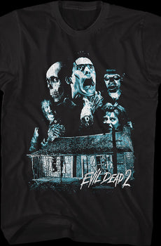 Cabin Collage Evil Dead T-Shirt