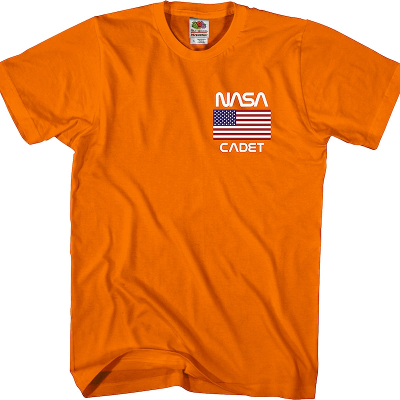 Nasa t hot sale shirt orange