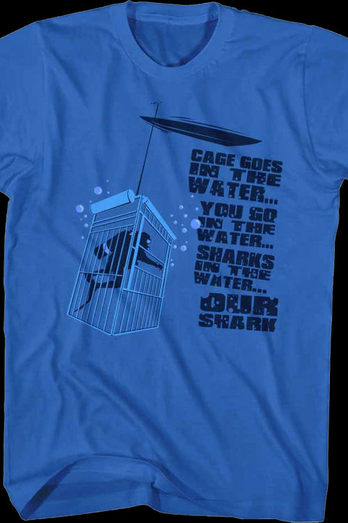 Cage Goes In The Water Jaws T-Shirtmain product image
