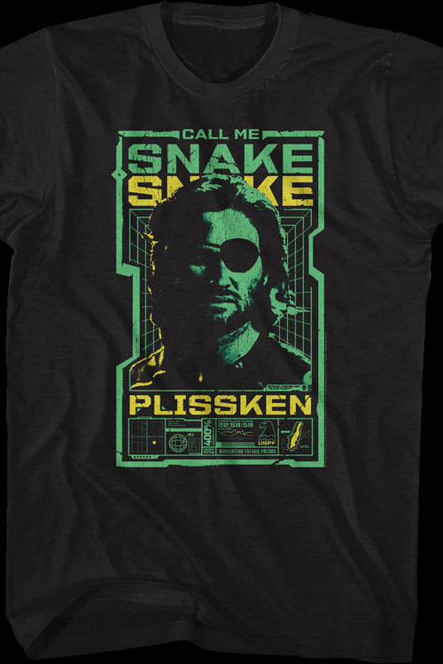 Call Me Snake Tech Screen Escape From New York T-Shirtmain product image