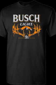 Camouflage Antlers Busch Light T-Shirt