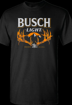 Camouflage Antlers Busch Light T-Shirt