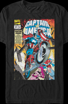 Captain America Fighting Chance Marvel Comics T-Shirt
