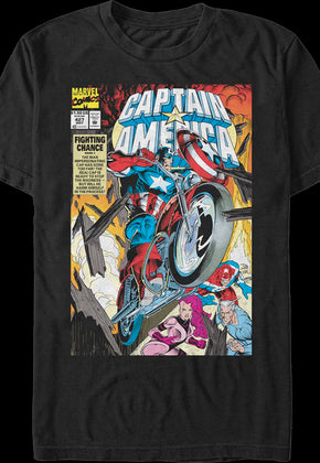 Captain America Fighting Chance Marvel Comics T-Shirt
