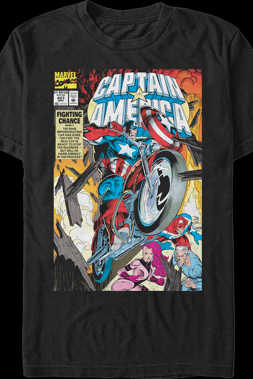 Captain America Fighting Chance Marvel Comics T-Shirtmain product image