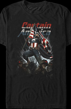 Captain America Living Legend Marvel Comics T-Shirt