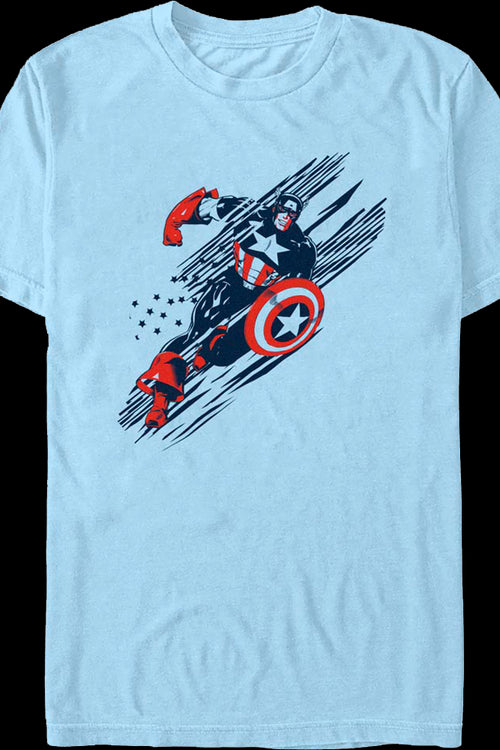 Captain America Swift Justice Marvel Comics T-Shirtmain product image