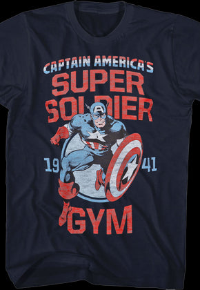 Captain America's Super Soldier Gym Marvel Comics T-Shirt