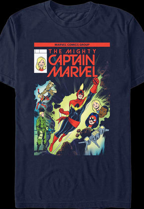 Captain Marvel 100th Solo Issue Marvel Comics T-Shirt