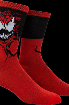 Carnage Marvel Comics Socks