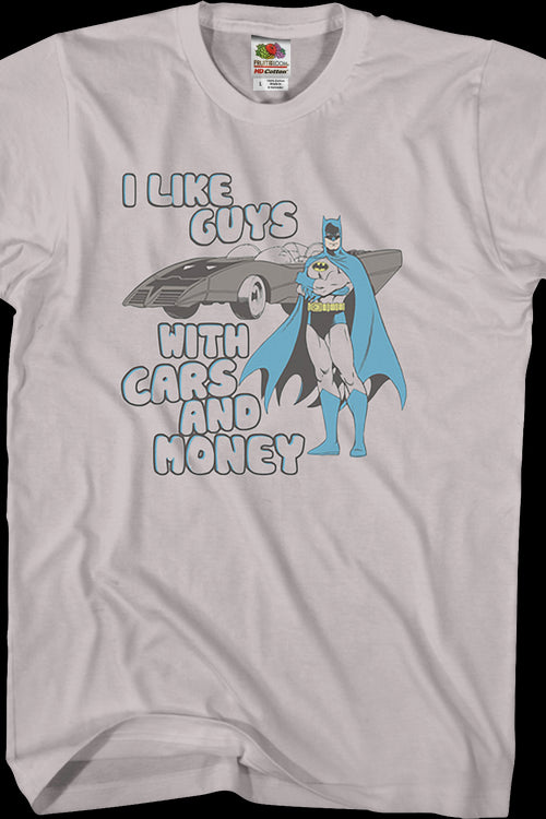 Cars and Money Batman T-Shirtmain product image