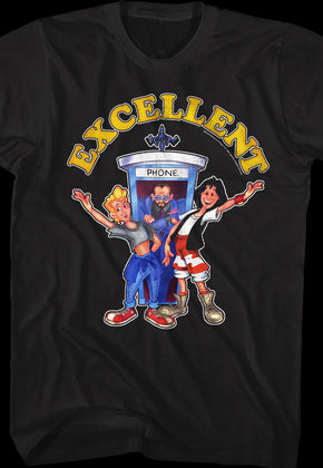 Cartoon Characters Bill and Ted's Excellent Adventure T-Shirt
