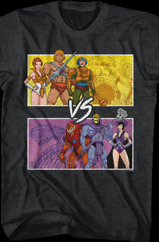 Castle Grayskull vs. Snake Mountain Masters of the Universe T-Shirt