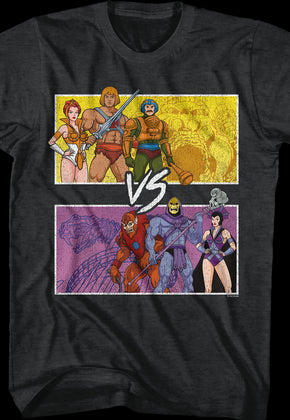 Castle Grayskull vs. Snake Mountain Masters of the Universe T-Shirt
