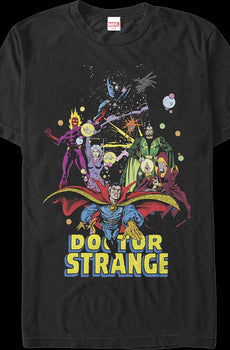 Character Collage Doctor Strange Marvel Comics T-Shirt