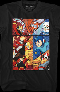 Character Collage Mega Man T-Shirt