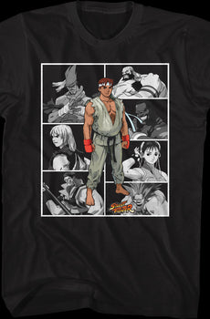 Character Collage Street Fighter T-Shirt