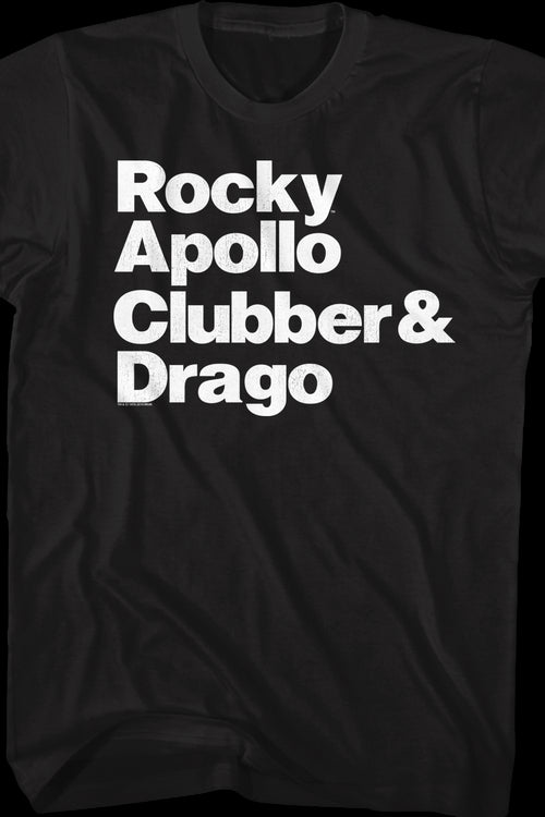 Character Names Rocky T-Shirtmain product image