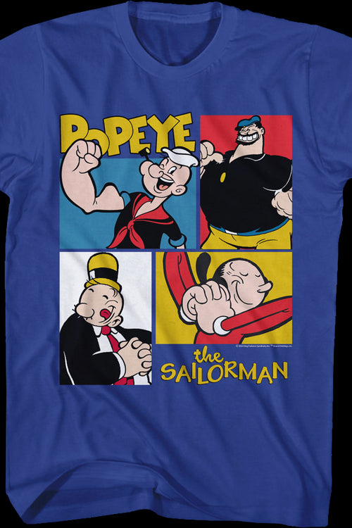 Character Squares Popeye T-Shirtmain product image
