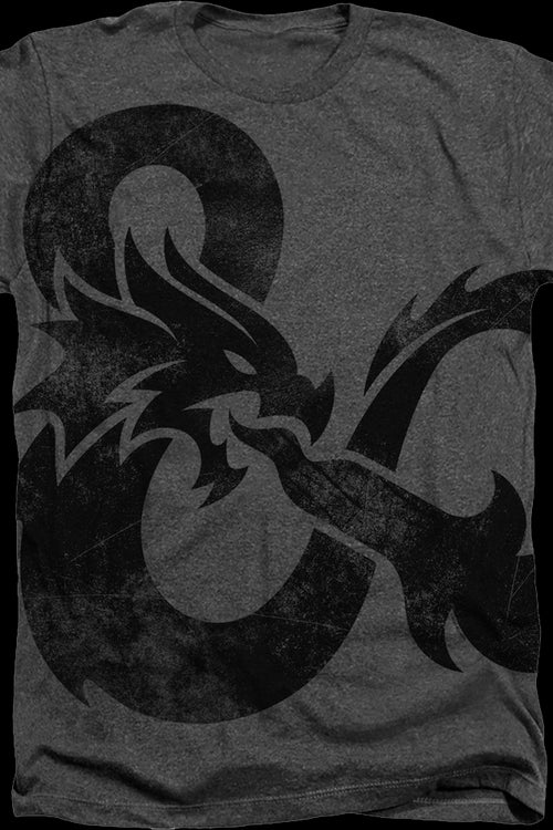 Charcoal Big Print Logo Dungeons & Dragons T-Shirtmain product image