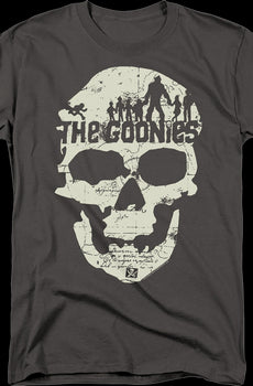 Charcoal Skull Silhouettes Goonies T-Shirt